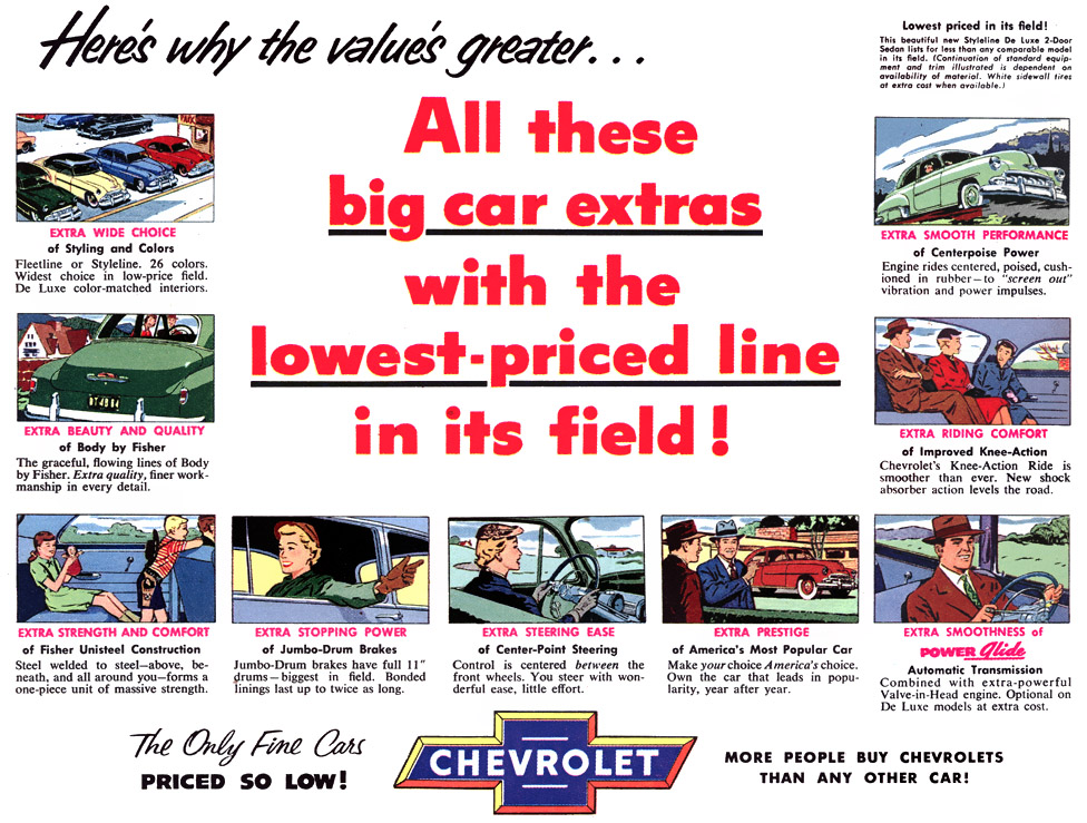 1952 Chevrolet Auto Advertising